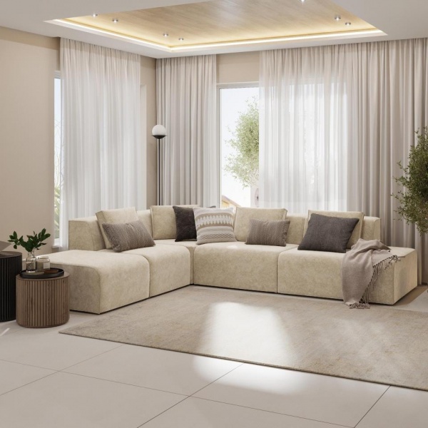 Диван угловой левый Сольер Lambre 01 Вариант 4