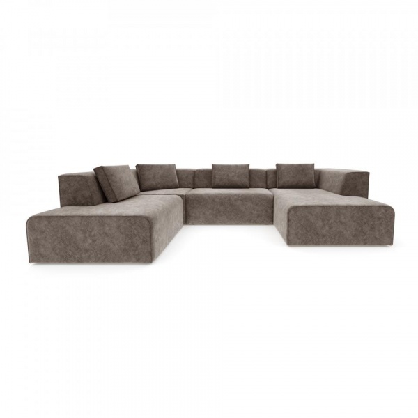 Диван угловой П-образный левый Сольер Lambre 04 Вариант 1