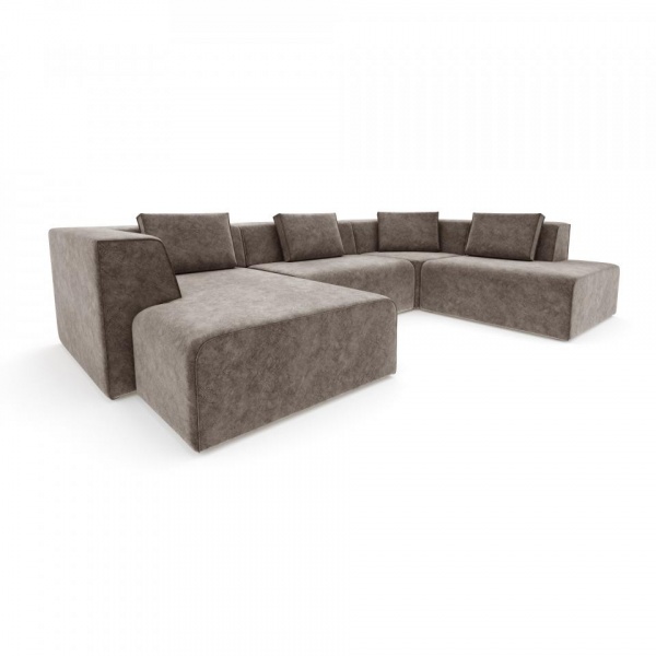 Диван угловой П-образный правый Сольер Lambre 04 Вариант 1