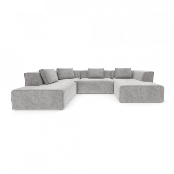 Диван угловой П-образный левый Сольер Lambre 05 Вариант 1