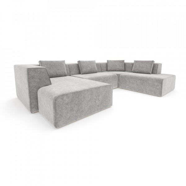 Диван угловой П-образный правый Сольер Lambre 05 Вариант 1