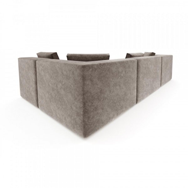 Диван угловой П-образный левый Сольер Lambre 04 Вариант 2