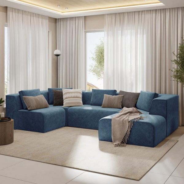 Диван угловой П-образный правый Сольер Lambre 13 Вариант 2