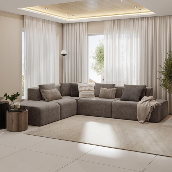 Диван угловой левый Сольер Lambre 04 Вариант 4