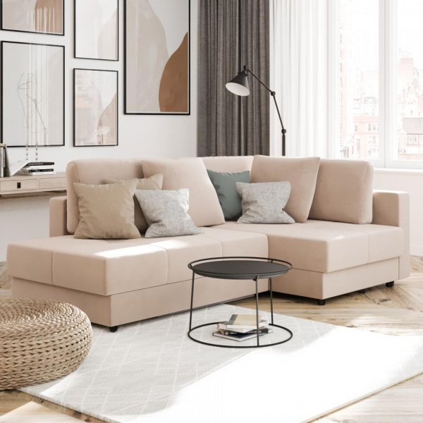 Диван угловой правый Базель Velutto 04