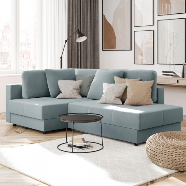 Диван угловой левый Базель Velutto 53