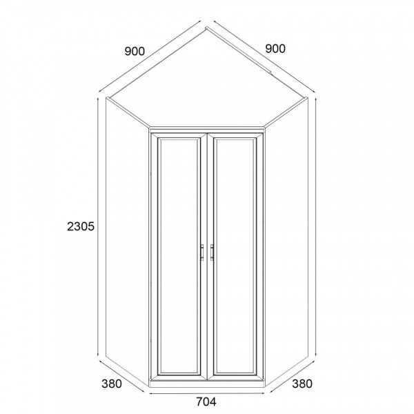 Распашные шкафы