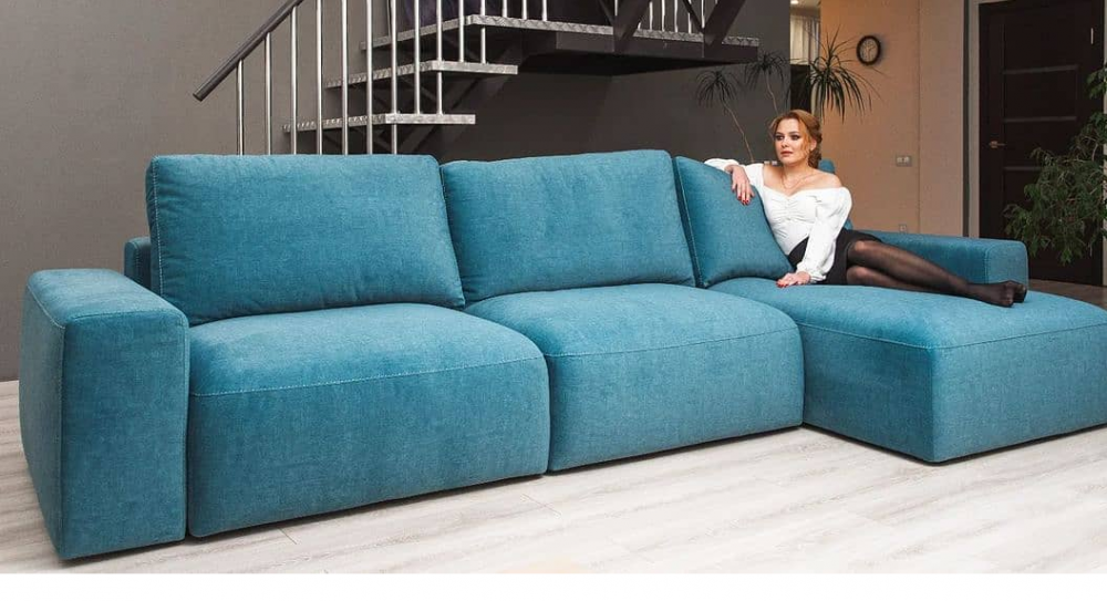 Диван с оттоманкой Моллис