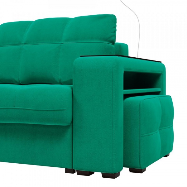 Диван угловой левый Киль-4 с пуфом Maxx 698