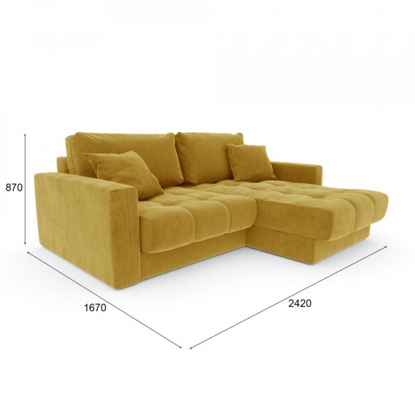 Диван угловой Дензел Happy 560