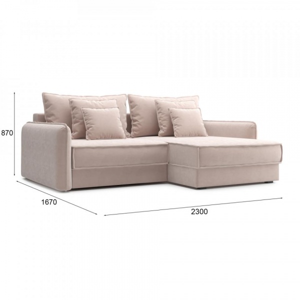 Диван угловой Кросби Velutto 04