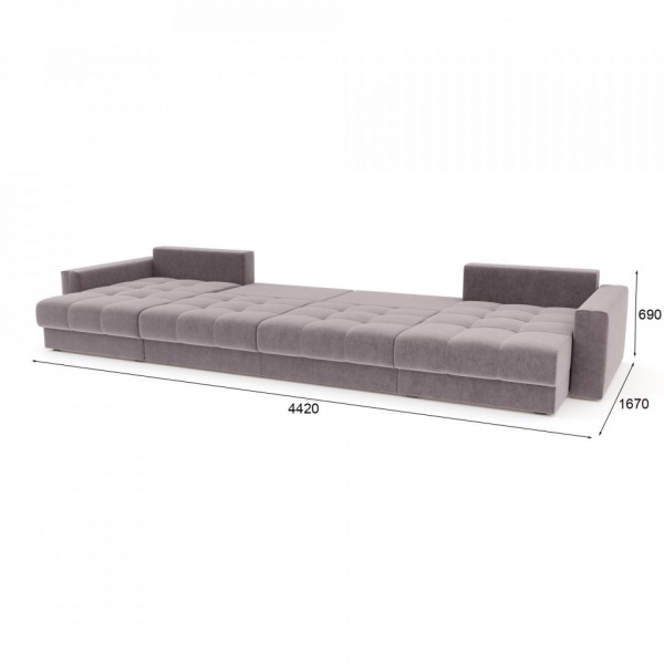 Диван угловой П-образный Дензел Formula 890 Вариант 2