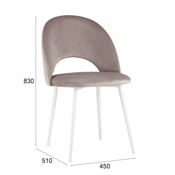 Стул Тоби Белый / Velutto 08