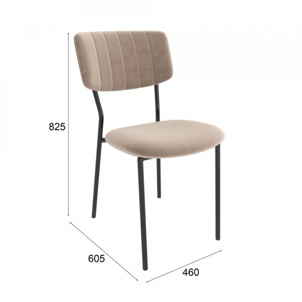 Стул Кларк Чёрный / Velutto 04