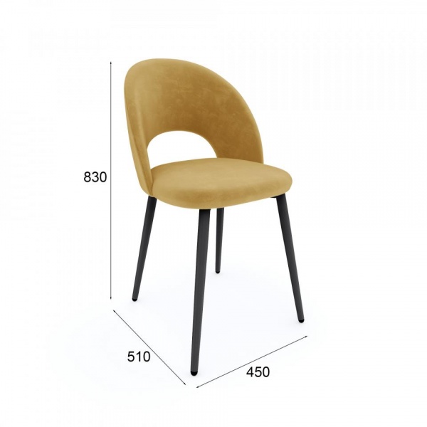 Стул Тоби Чёрный / California 560