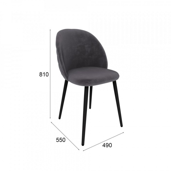 Стул Дэни Чёрный / California 298