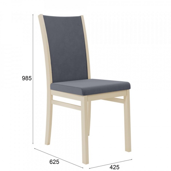 Стул Норд Эмаль слоновая кость / Velutto 32