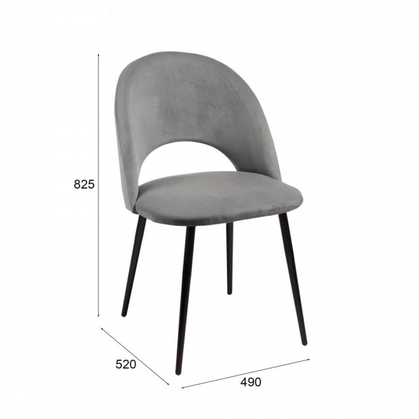 Стул Артур Чёрный / Velutto 32