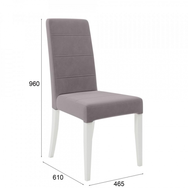 Стул Вера 03 Эмаль белая / Velutto 08