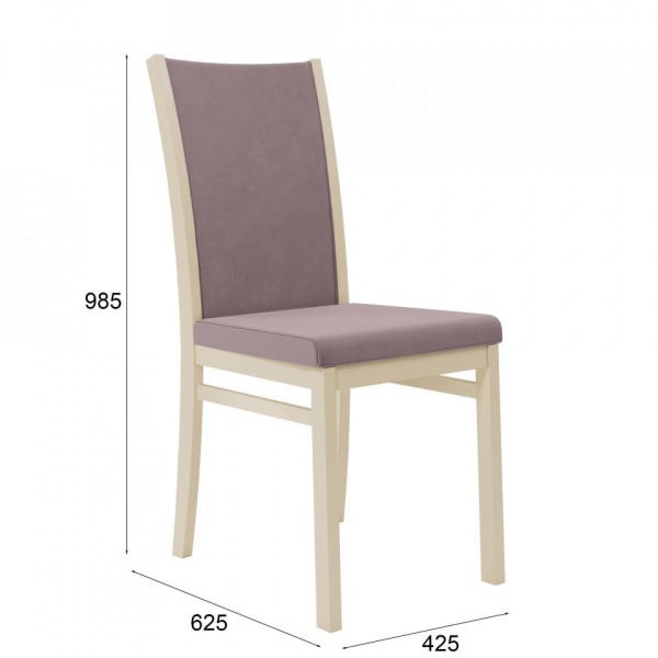 Стул Норд Эмаль слоновая кость / Velutto 22