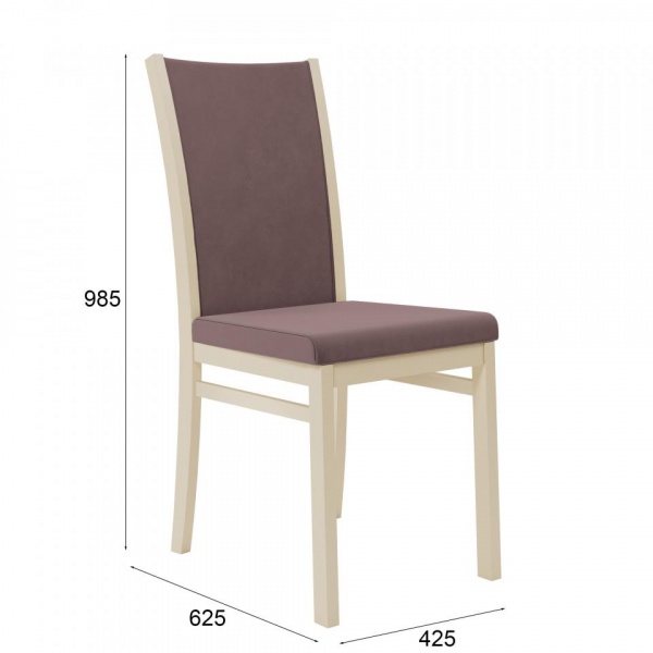 Стул Норд Эмаль слоновая кость / Velutto 36