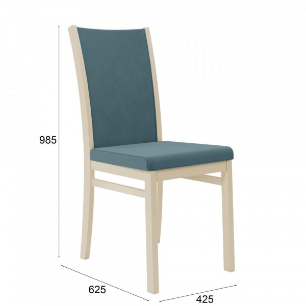 Стул Норд Эмаль слоновая кость / Velutto 53