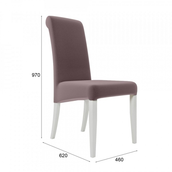 Стул Остин 02 Эмаль белая / Velutto 22