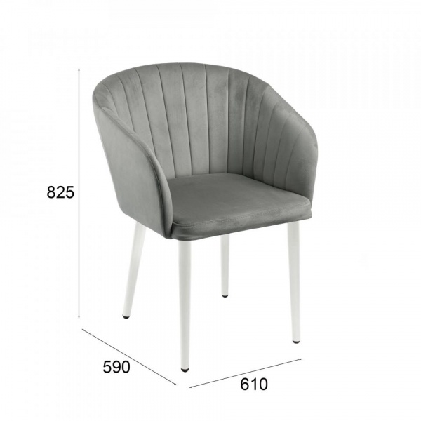 Стул Микки Белый / Velutto 52