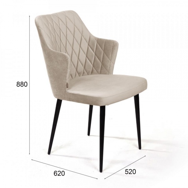 Стул поворотный Хант Ромб 360° Чёрный / Barkhat-M 5