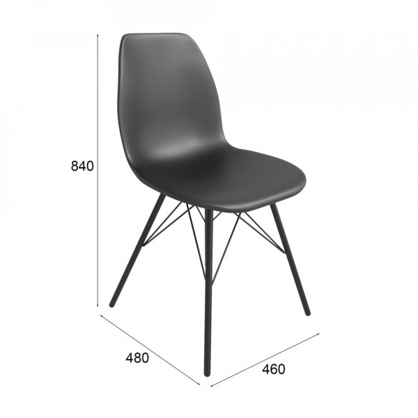 Стул Бонита Черный муар / Черный
