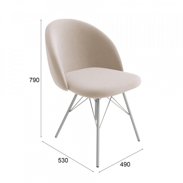 Стул Селин Хром лак / Formula 102