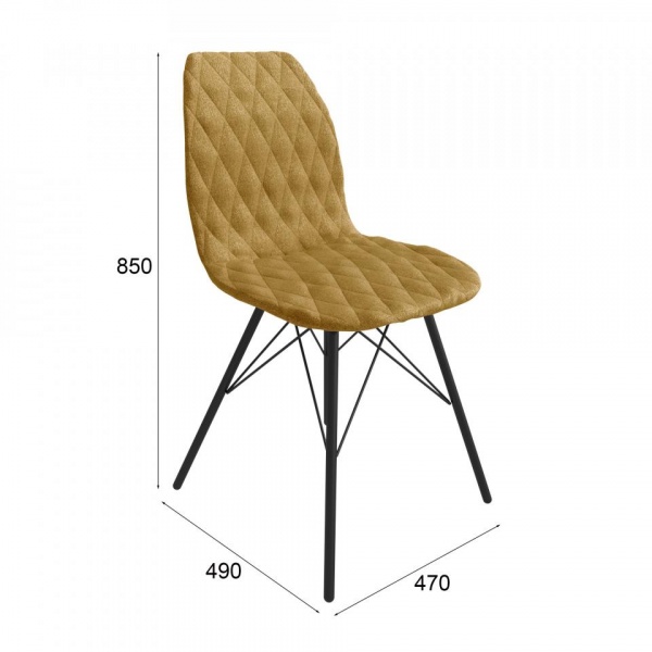 Стул Алтея Черный муар / Sherlock 520