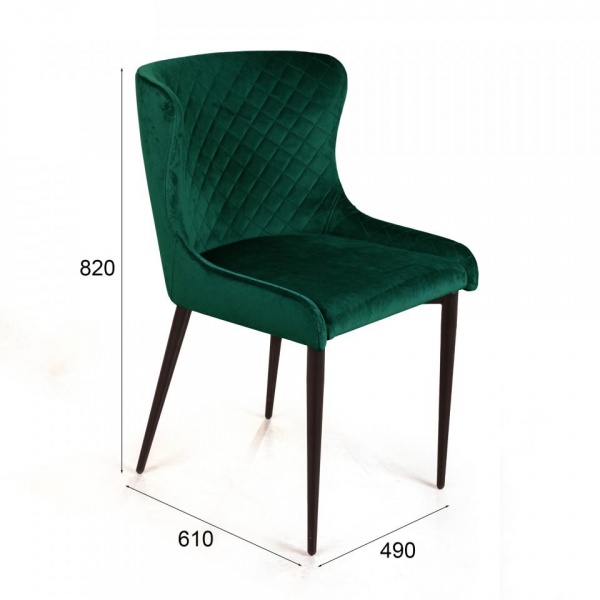 Стул поворотный Джаз Ромб 360° Чёрный / Barkhat-M 19