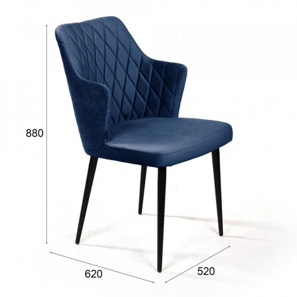 Стул поворотный Хант Ромб 360° Чёрный / Barkhat-M 29