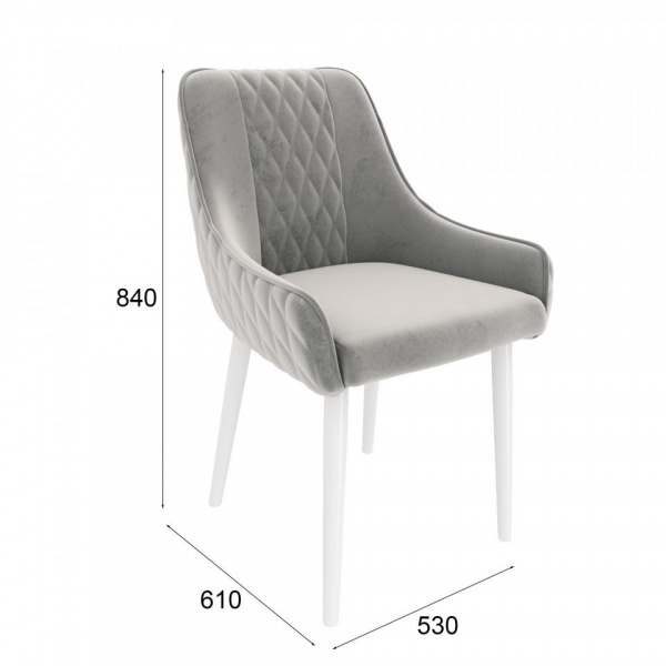 Стул Гарри Белый / Velutto 52