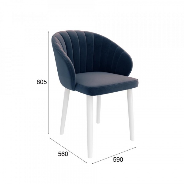 Стул Уолли Белый / Velutto 26