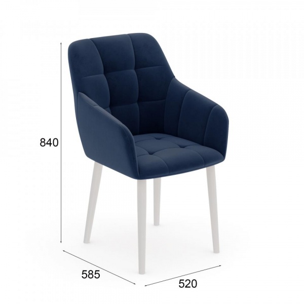 Стул Джером Белый / Velutto 26