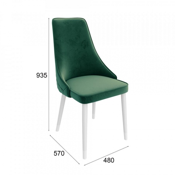 Стул Дэйви Белый / Velutto 33