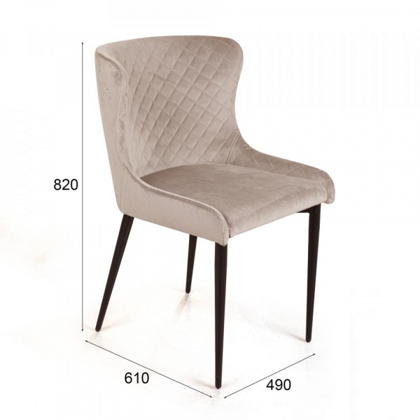 Стул поворотный Джаз Ромб 90° Чёрный / Barkhat-M 5