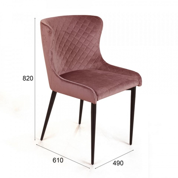 Стул поворотный Джаз Ромб 90° Чёрный / Barkhat-M 15