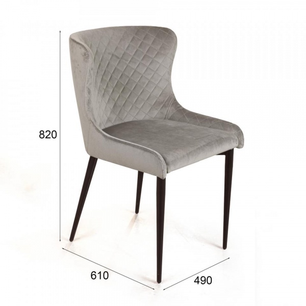 Стул поворотный Джаз Ромб 90° Чёрный / Barkhat-M 25