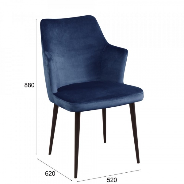 Стул поворотный Хант 90° Чёрный / Barkhat-M 29