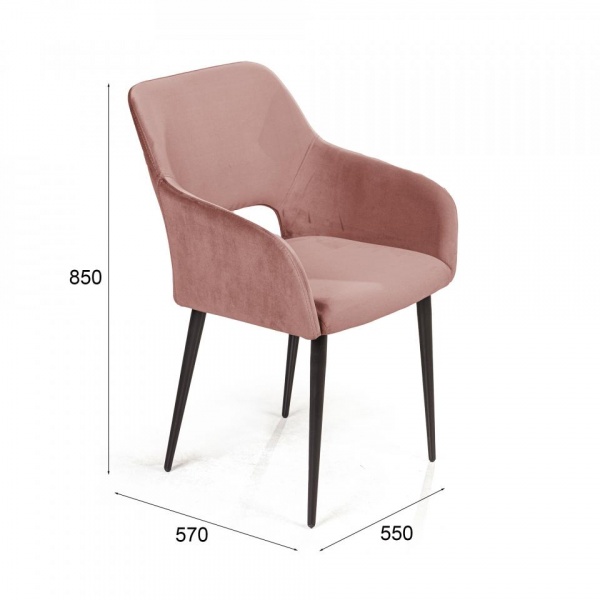 Стул поворотный Чарли 90° Чёрный / Barkhat-M 15