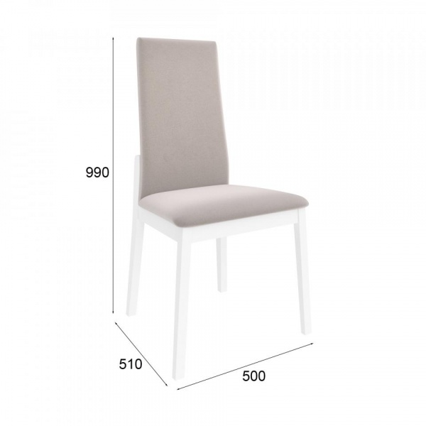 Стул Бернар Белый / Velutto 08