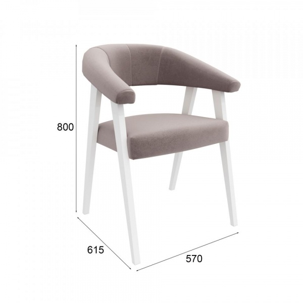 Стул Пауло Белый / Velutto 08