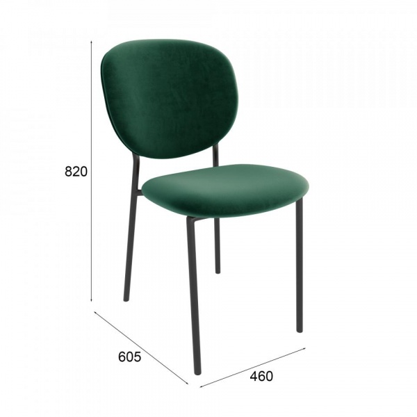 Стул Эфир Чёрный / Velutto 33