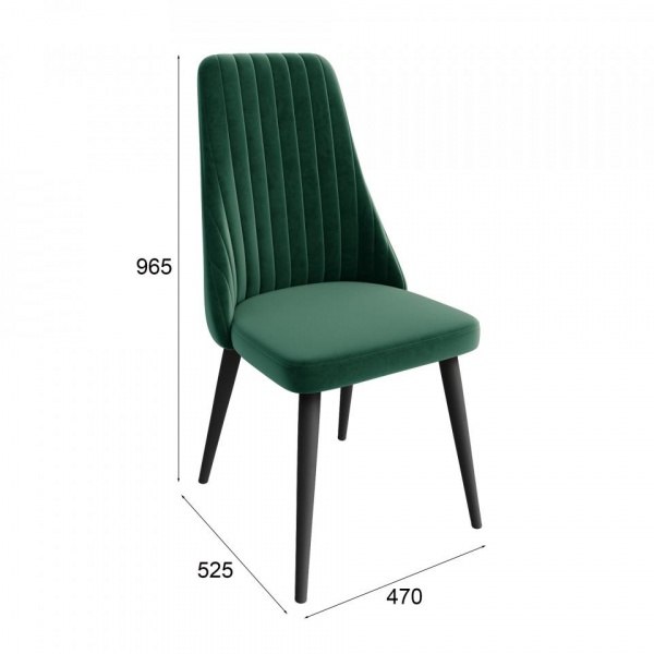 Стул Ларри Чёрный / Velutto 33