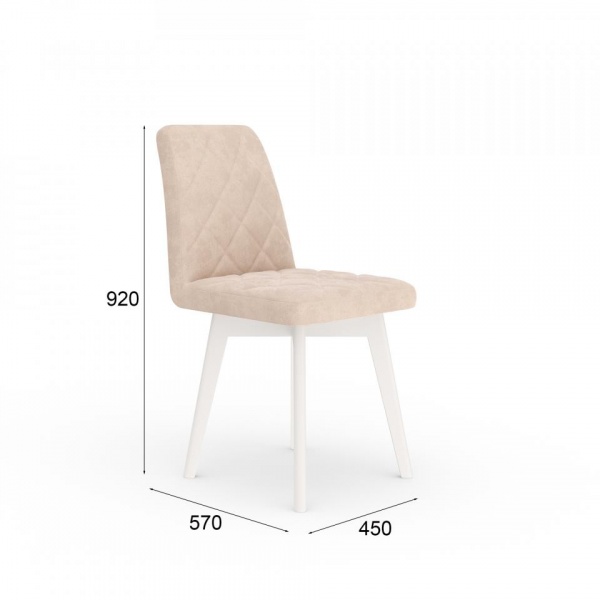 Стул Алисия Белый / Velutto 04