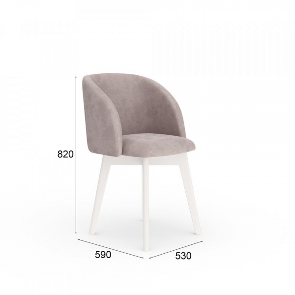 Стул Николас Белый / Velutto 08