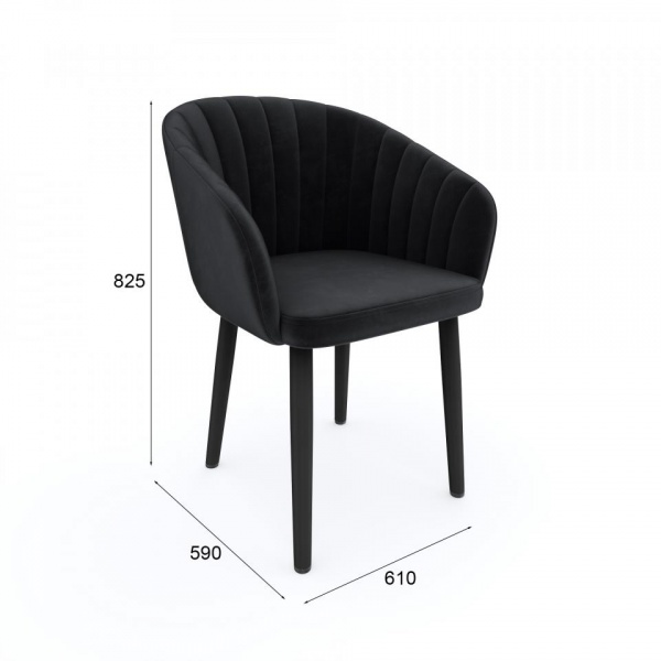 Стул Микки Чёрный / California 999